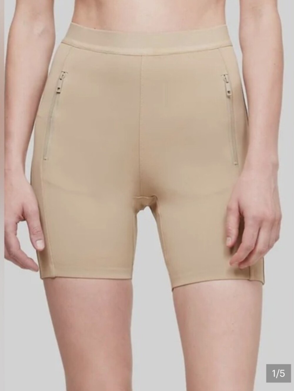 New With Tags 3.1 Phillip Lim High-Rise Beige Bike Shorts Sz SX